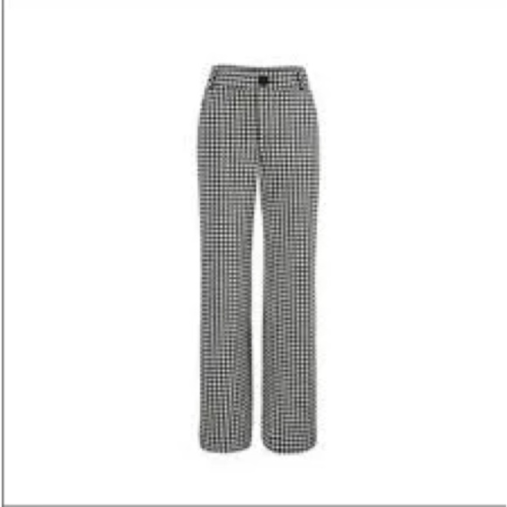 Cabi Women's Wide Leg Houndstooth Pants